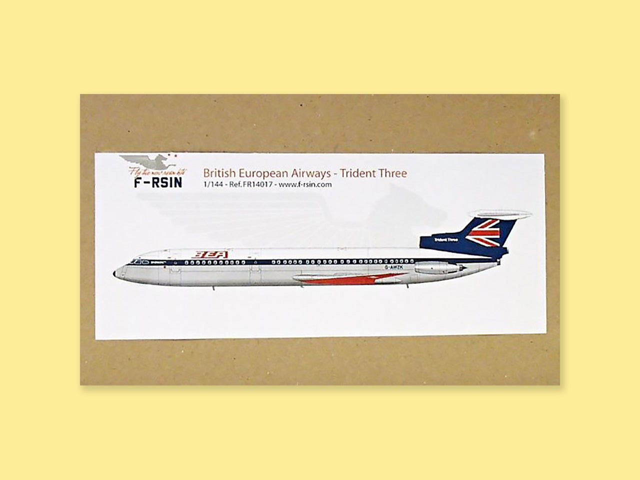 Hawker Siddeley "Trident 3" "British Airways BEA"