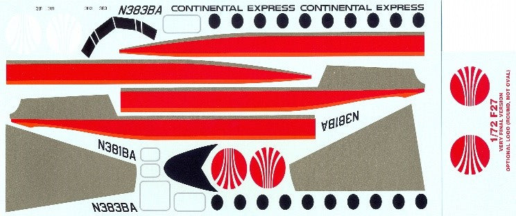 "CONTINENTAL EXPRESS" Fokker F 27 "Friendship"