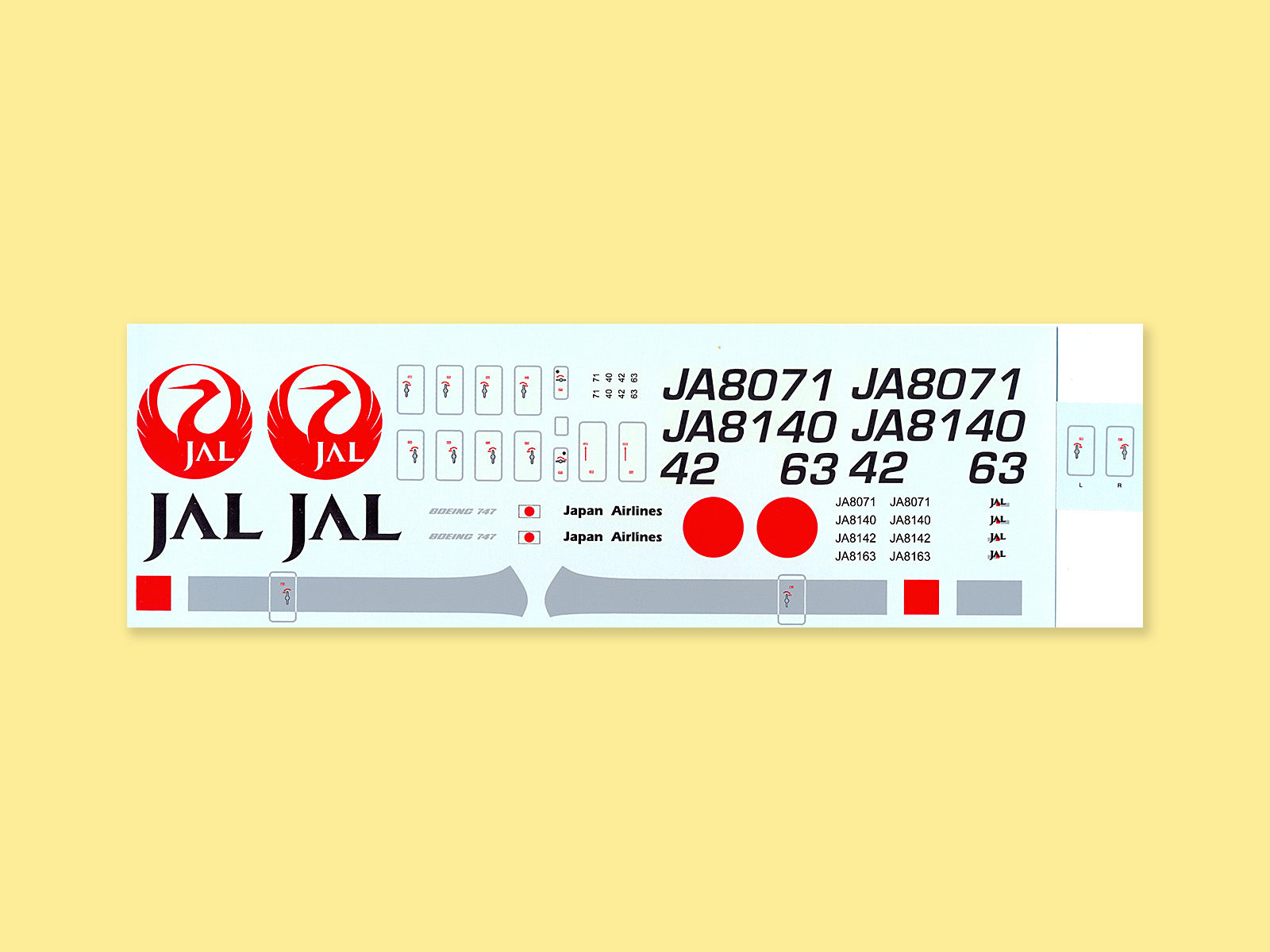 "JAL Japan Airlines" Boeing B 747-100 / -200 / -300 / -400