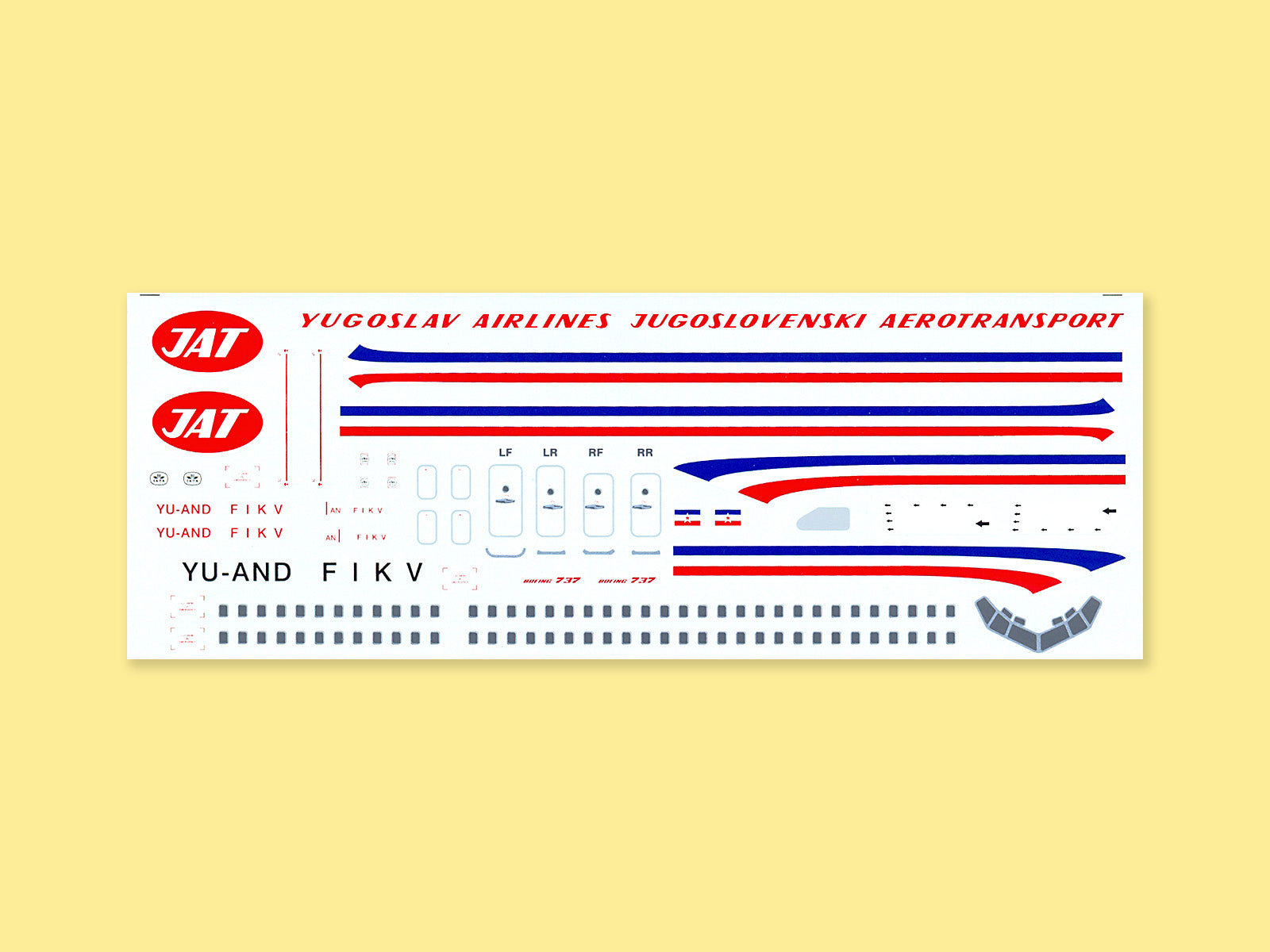 "JAT JUGOSLOVENSKI AEROTRANSPORT" Boeing B 737-300