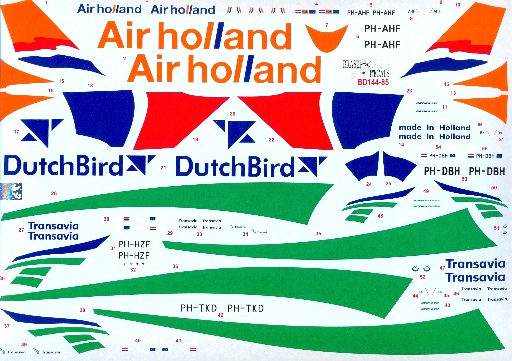 Netherland - Collection Boeing B 737-800, B 757-200