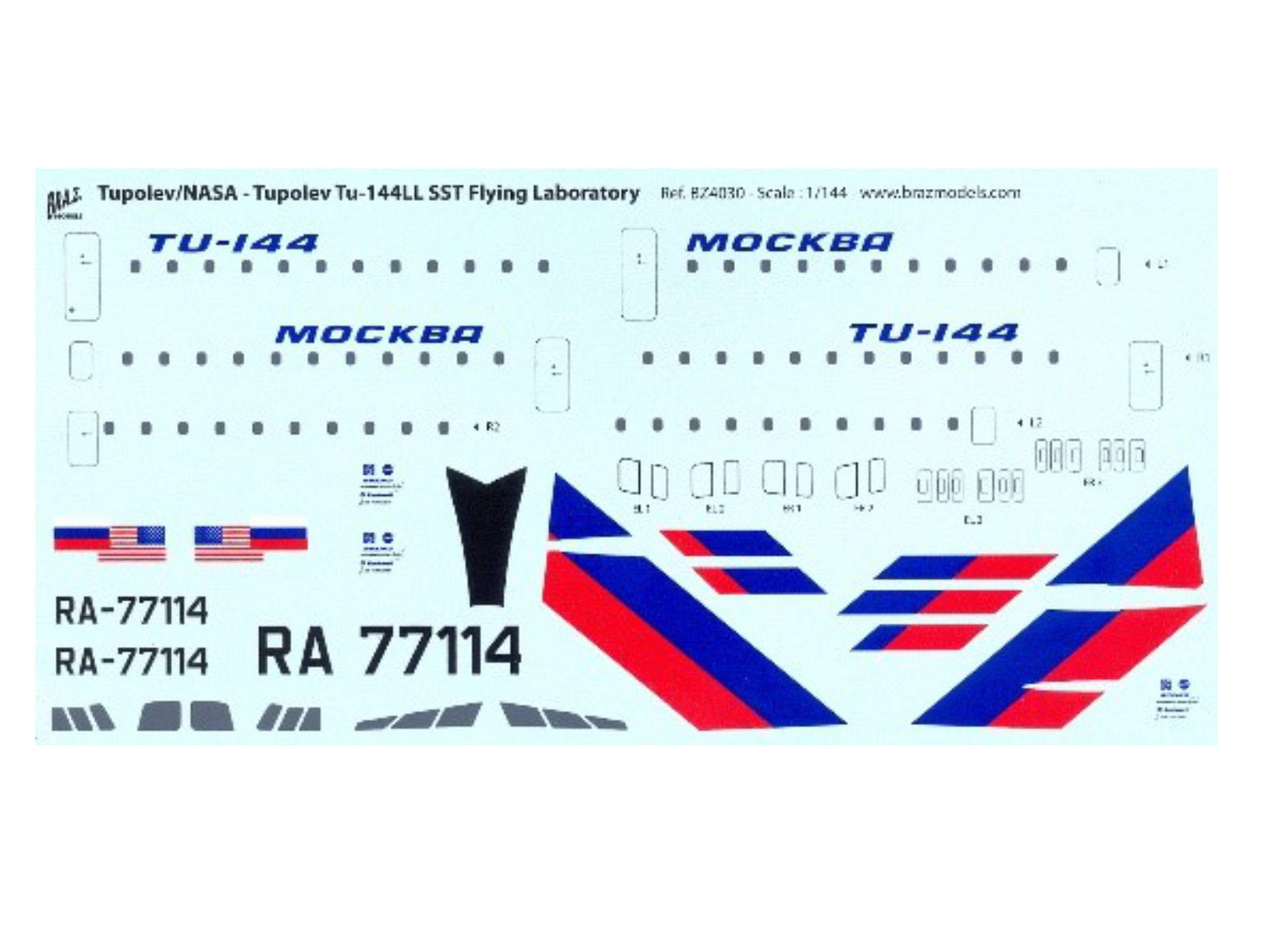 "TU-144 MOCKBA" Tupolew TU-144 LL