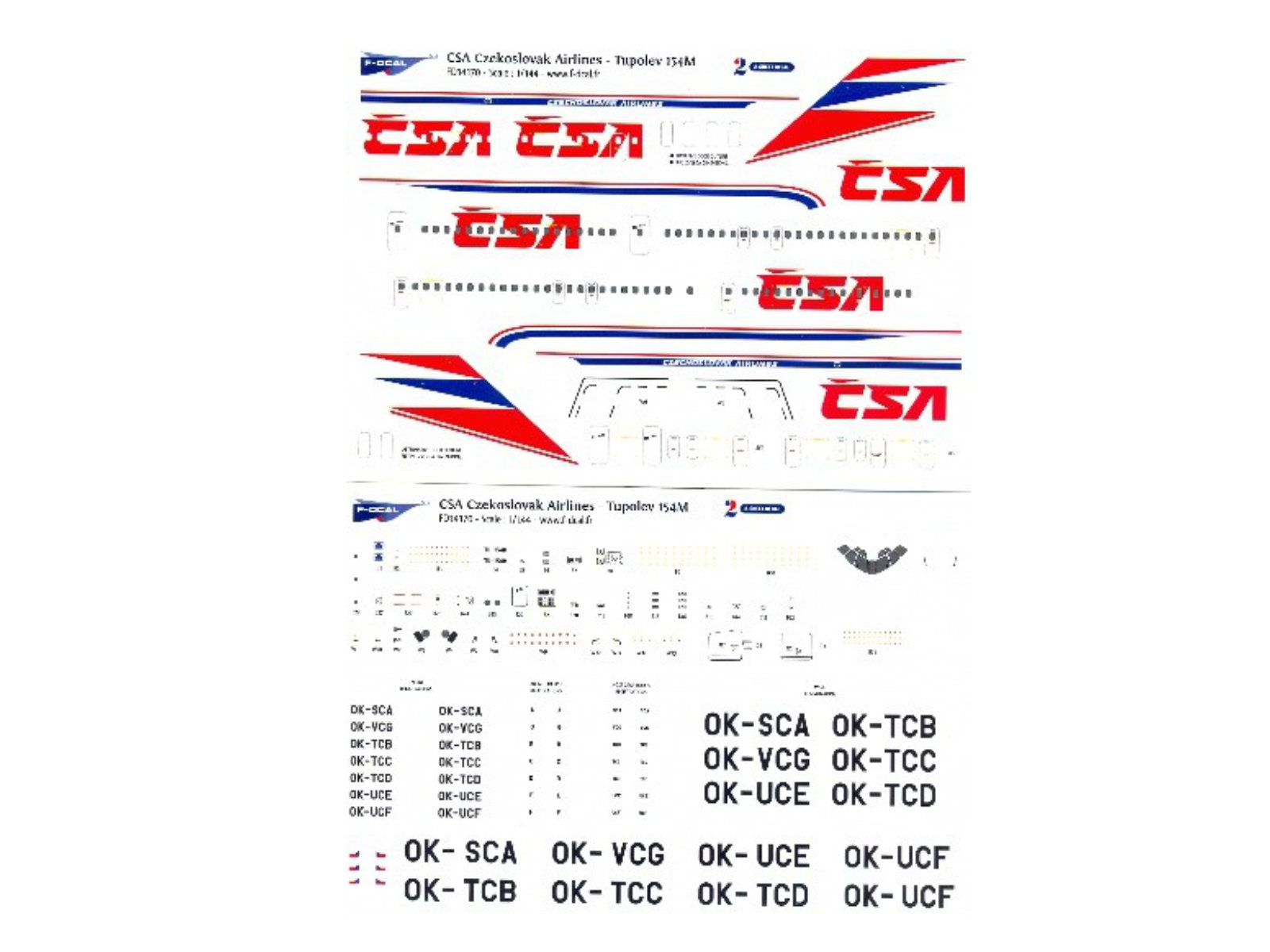 "CSA" Tupolev TU-154