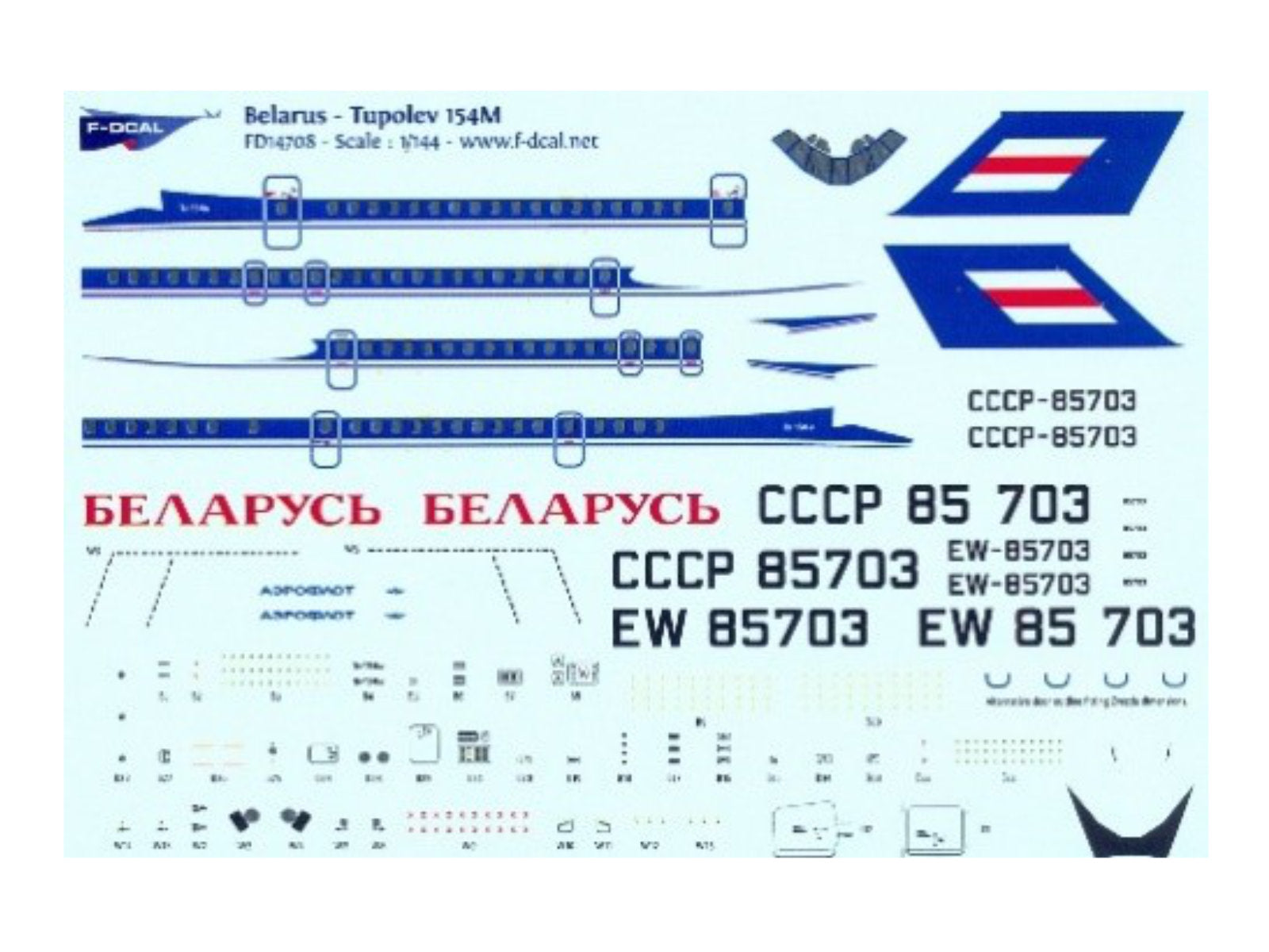 "BELARUS" Tupolew Tu-154