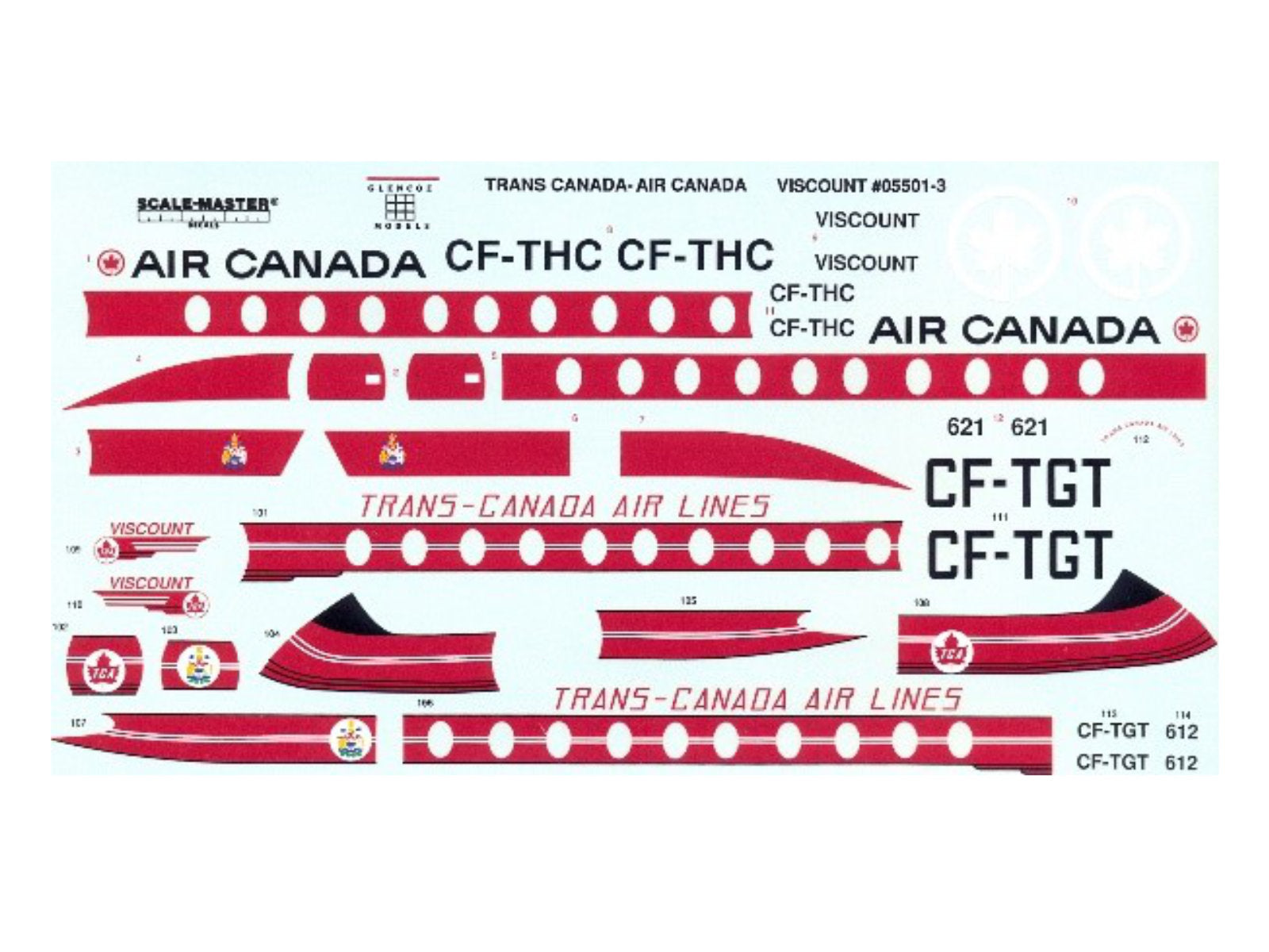 "AIR CANADA" Vickers Viscount 700