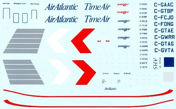 "Air Atlantic" "Time Air" de Havilland Canada DHC-8 "Dash 8-100"