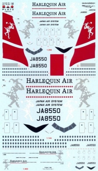 McDonnell Douglas DC-10 "HARLEQUIN AIR JAPAN AIR SYSTEM"