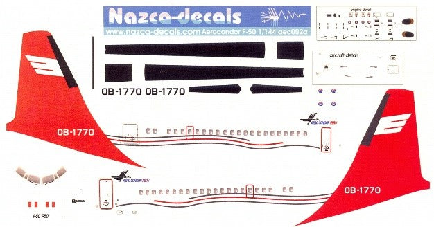 "AERO CONDOR PERU" Fokker F-50