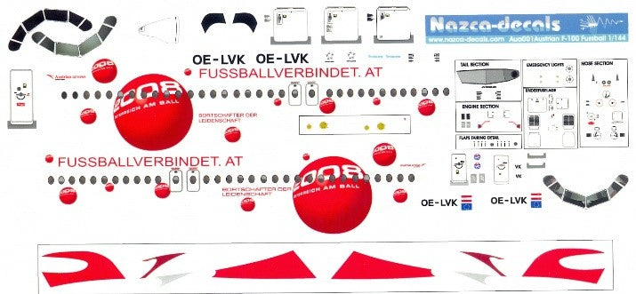 "Austrian arrows" Fokker F-100