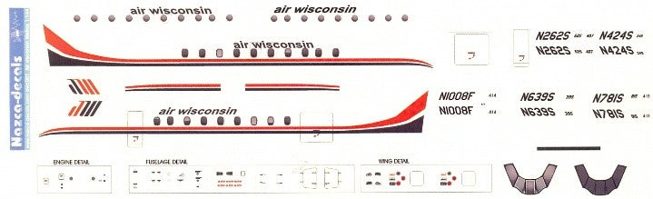 "Air Wisconsin" Fairchild - Swearingen "Metro II"