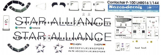 "Contact Air STAR ALLIANCE" Fokker F-100