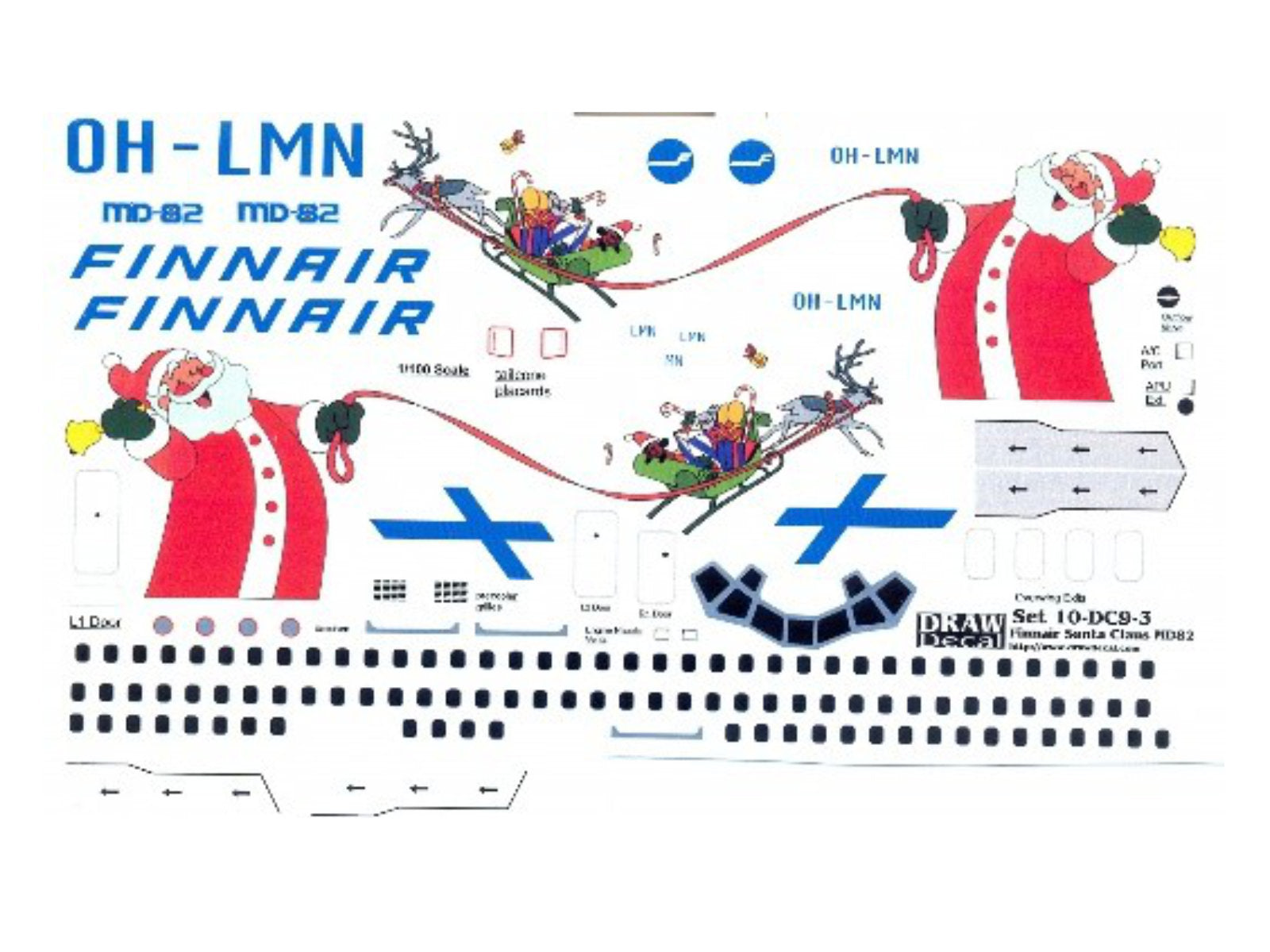 "FINNAIR - Santa Claus" McDonnell Douglas MD-82