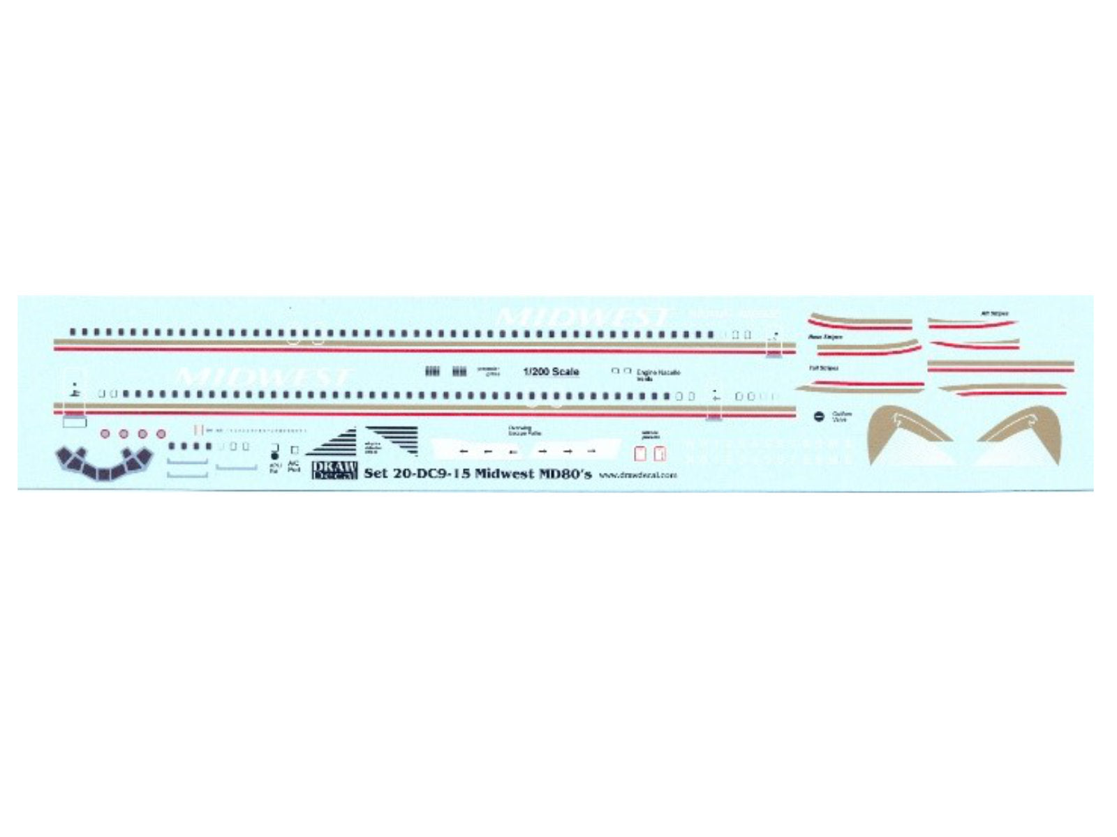"MIDWEST" McDonnell Douglas MD-80