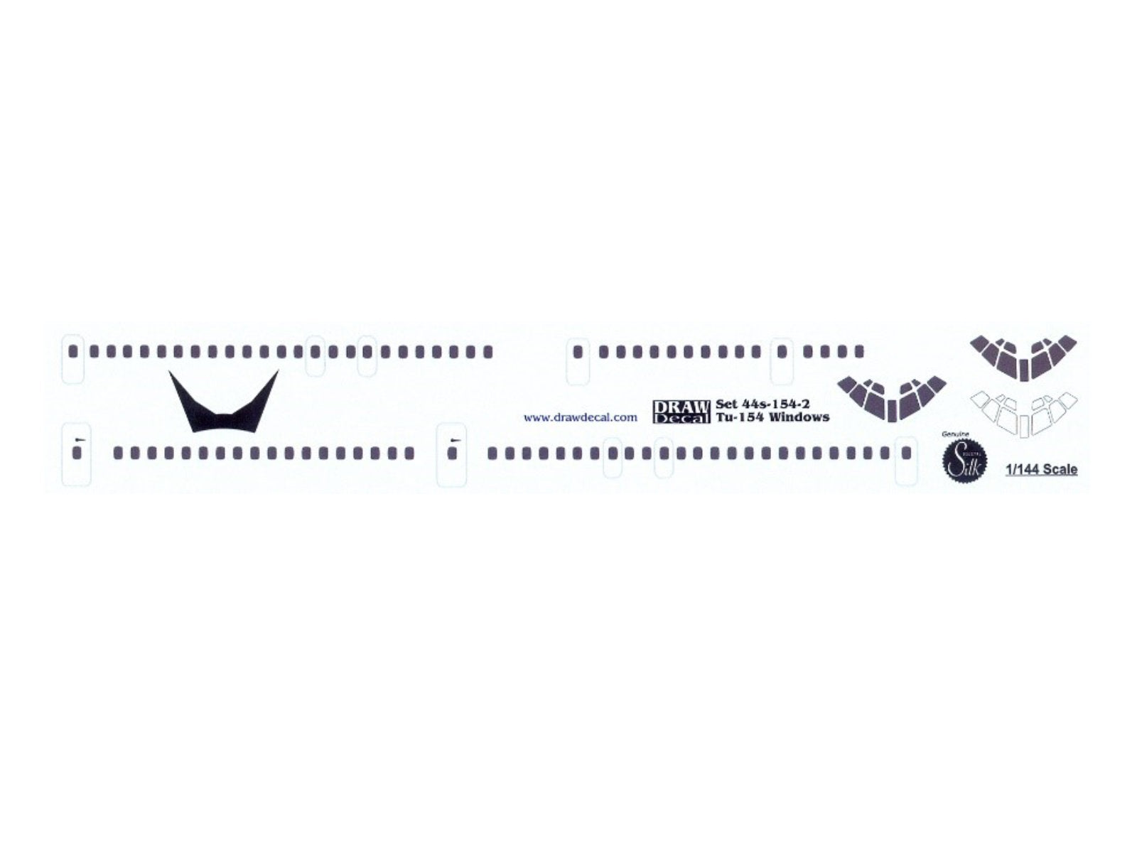 "Detail set - Windows" Tupolev TU-154