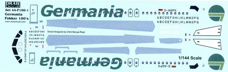 "Germania gexx.de" Fokker F-100