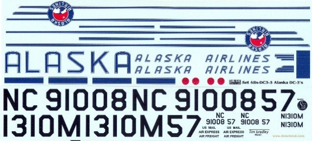 "ALASKA AIRLINES" Douglas DC-3