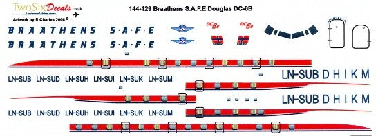 "BRAATHENS SAFE" Douglas DC-6 B