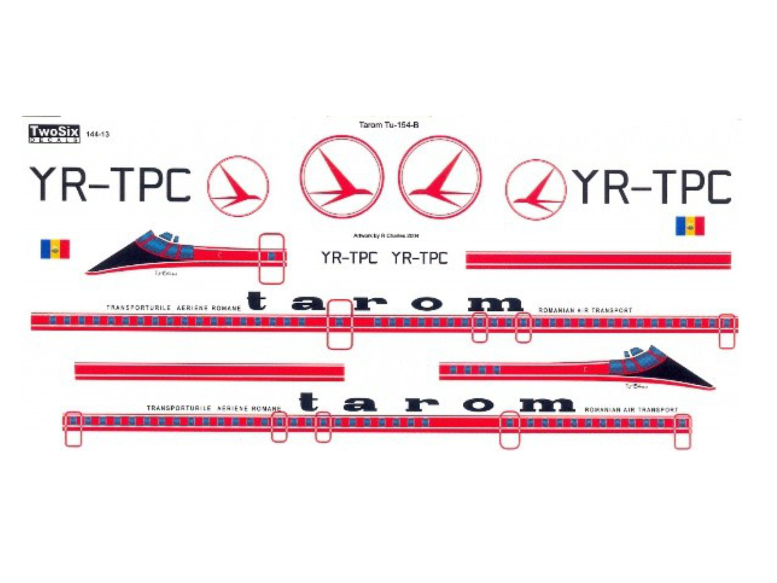 "tarom" Tupolew TU-154