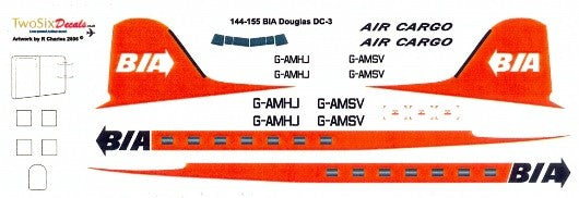 "BIA AIR CARGO" Douglas DC-3