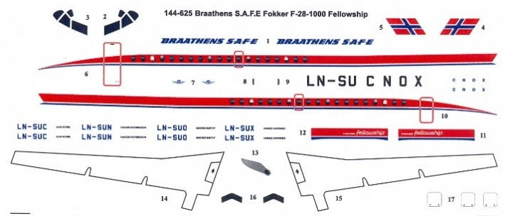 "BRAATHENS SAFE" Fokker F-28