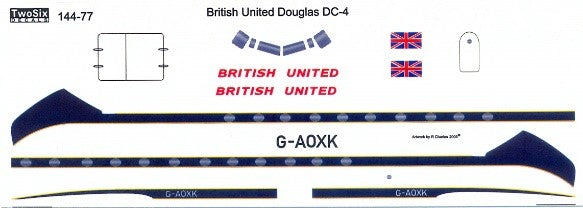 "BRITISH UNITED" Douglas DC-4