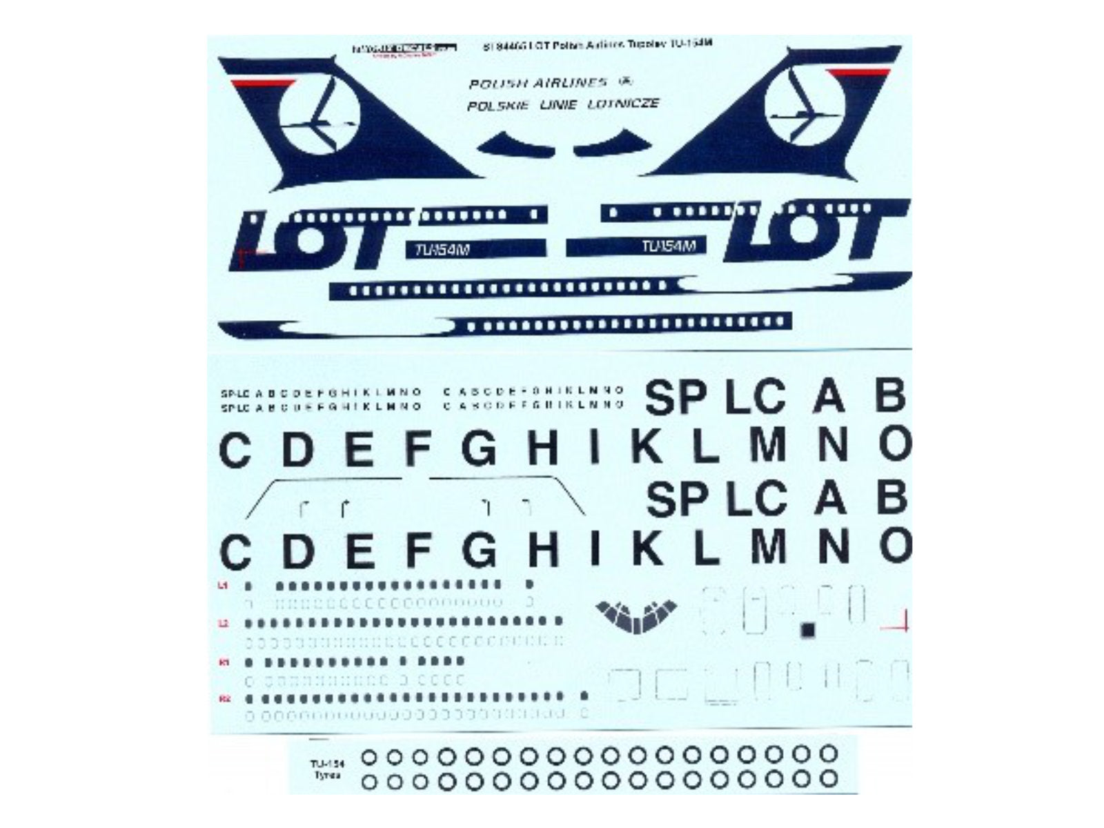 "LOT  POLISH AIRLINES" Tupolew TU-154