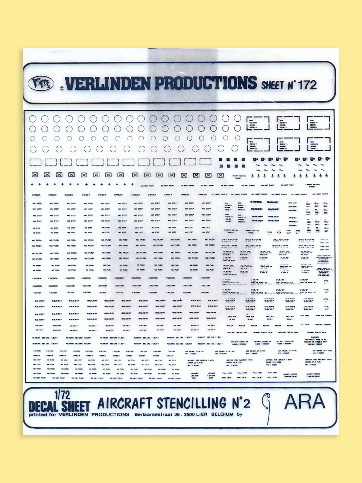 Flugzeugbeschriftungen - grau