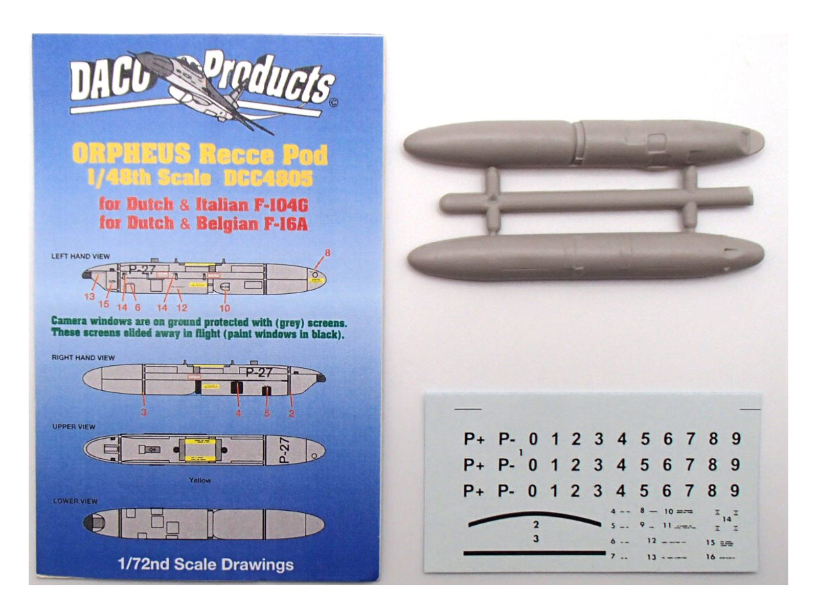 "Orpheus Recce Pod" General Dynamics F-16 A / F-104