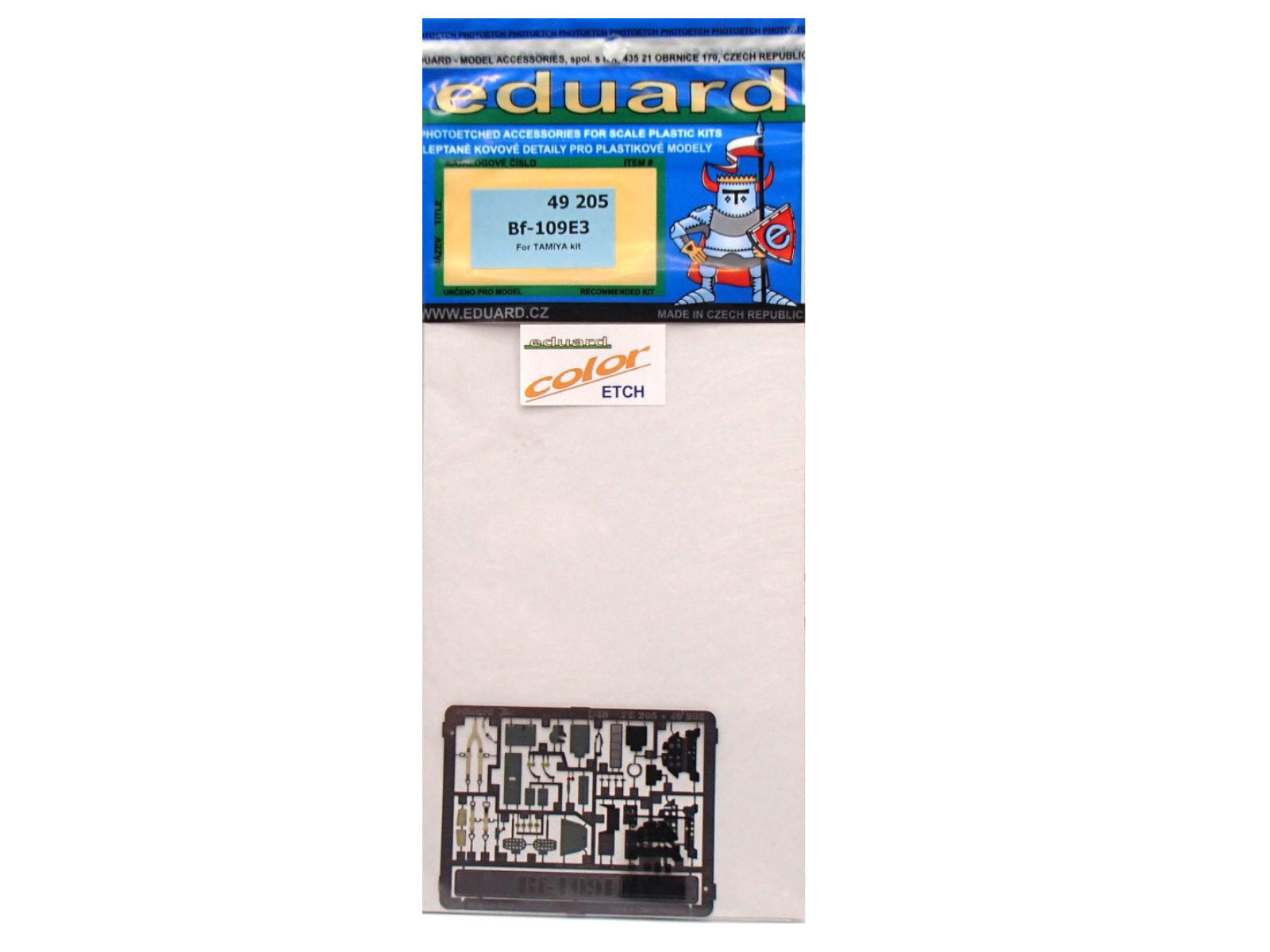 "Detail set - cockpit" Messerschmitt Me 109 E-3