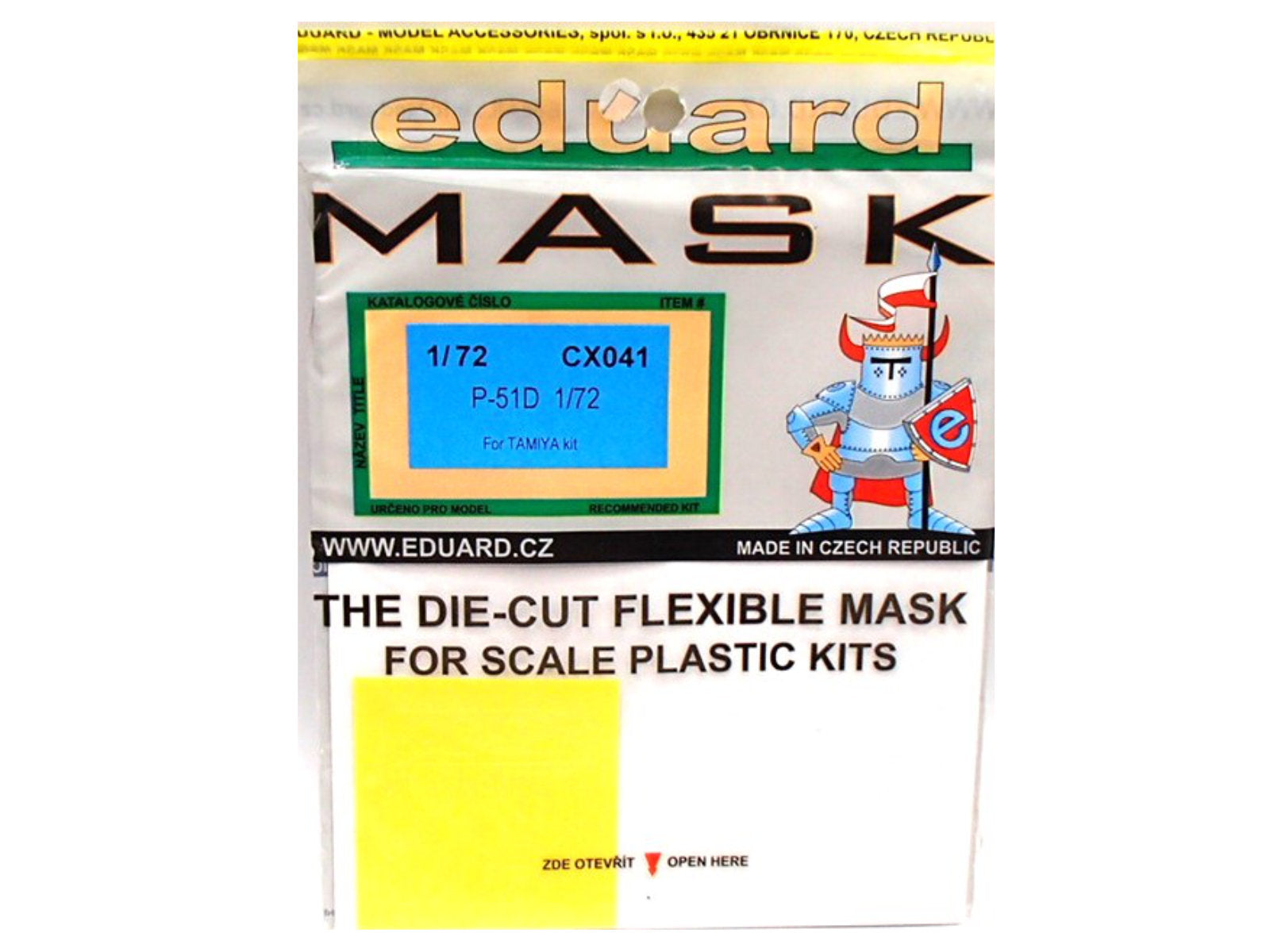 "Spray template" North American P-51 D "Mustang"