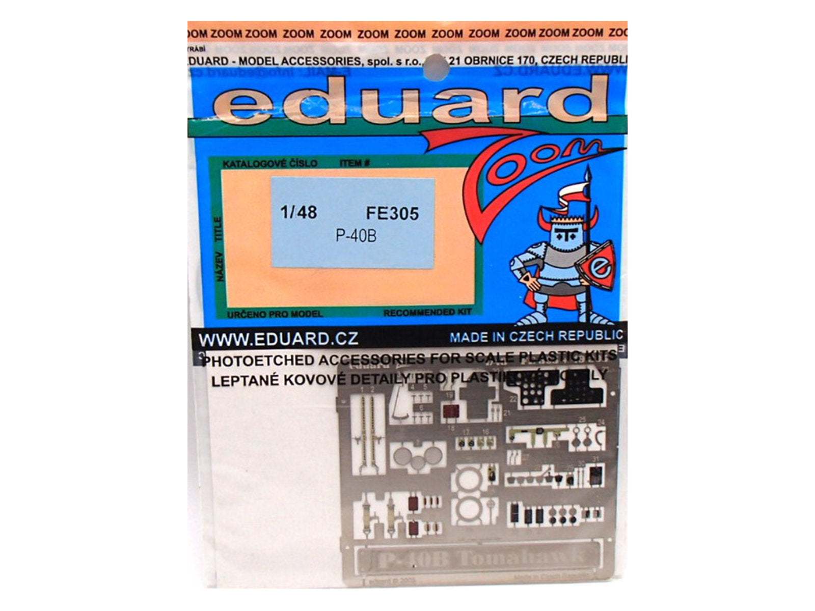 "Detailset" Curtiss-Wright P-40 B "Tomahawk"