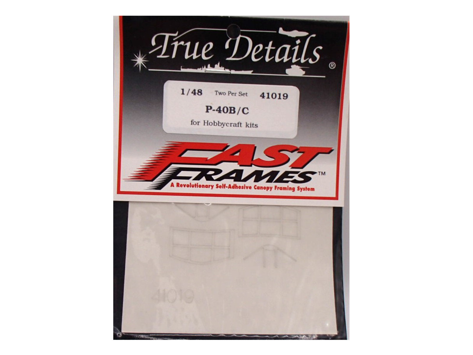 "Rahmen-Cockpitverglasung" Curtiss-Wright P-40 B/C "Warhawk"