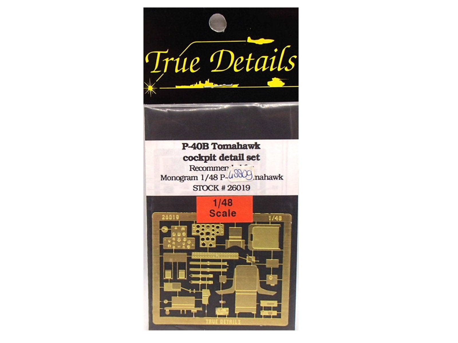 "Detailset - Cockpit" Curtiss-Wright P-40 B