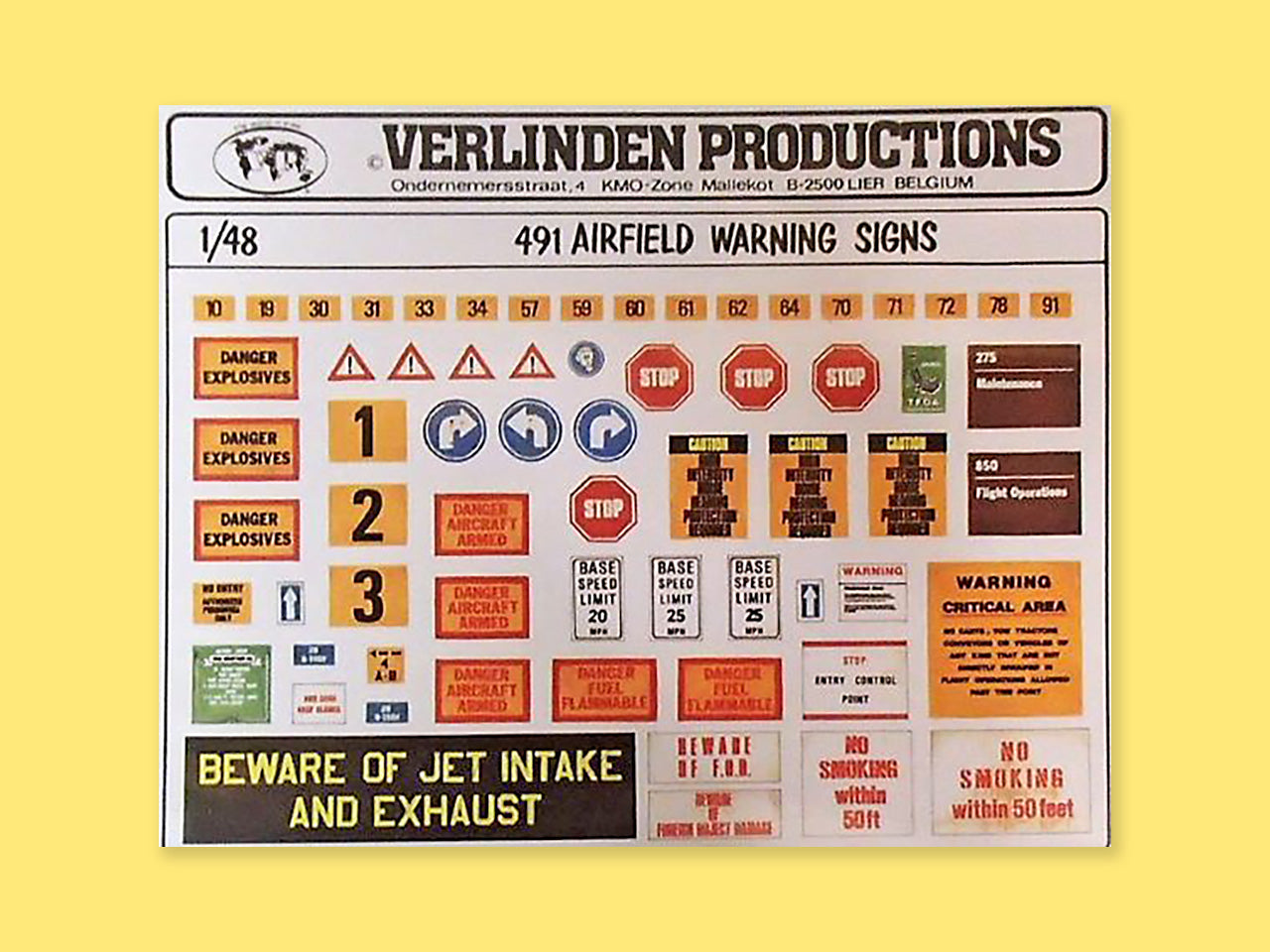 Airport warning signs